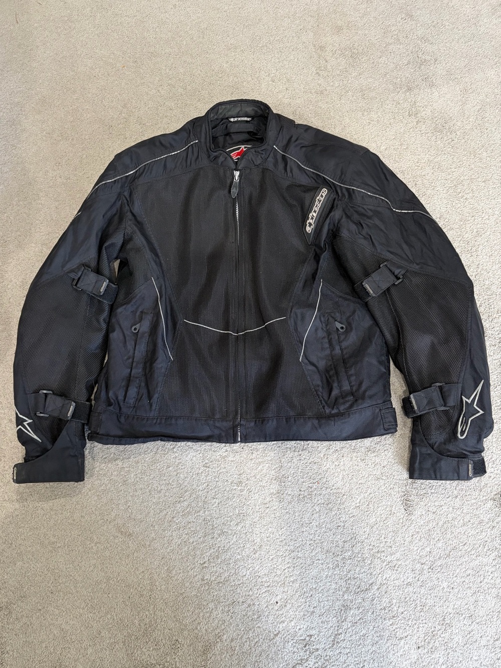 Alpinestars Protective Motorcycle Jacket, Men’s Black XXL, Adjustable Fit, Layer